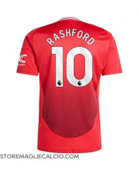 Manchester United Marcus Rashford #10 Maglia Gara Casa Repliche 2024-25 Maniche Corte Manchester United Marcus Rashford #10 Maglia Gara Casa Repliche 2024-25 Maniche Corte